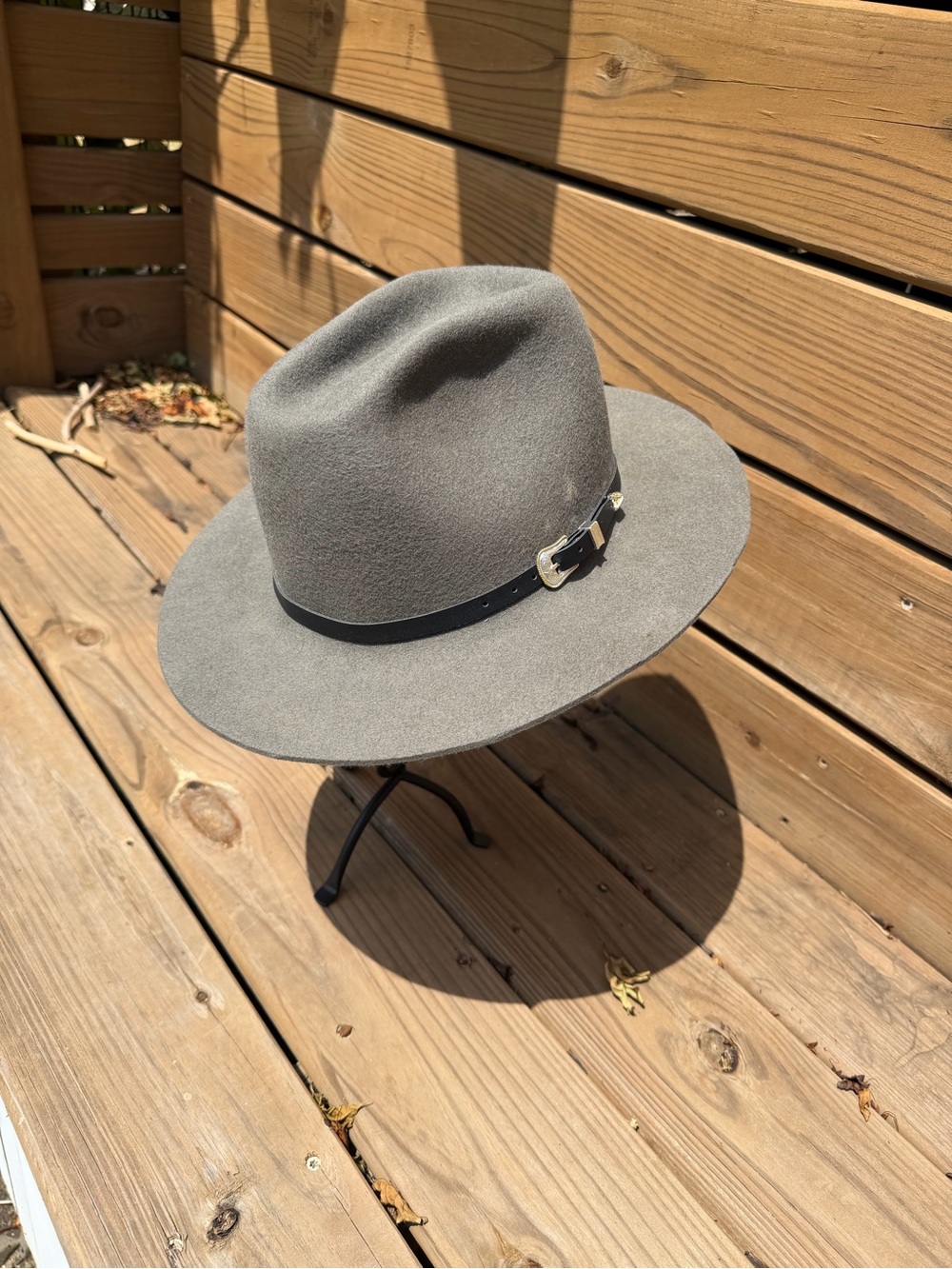 Harbor Hats The Breakwater Grey Western Hat Size 7 1/4